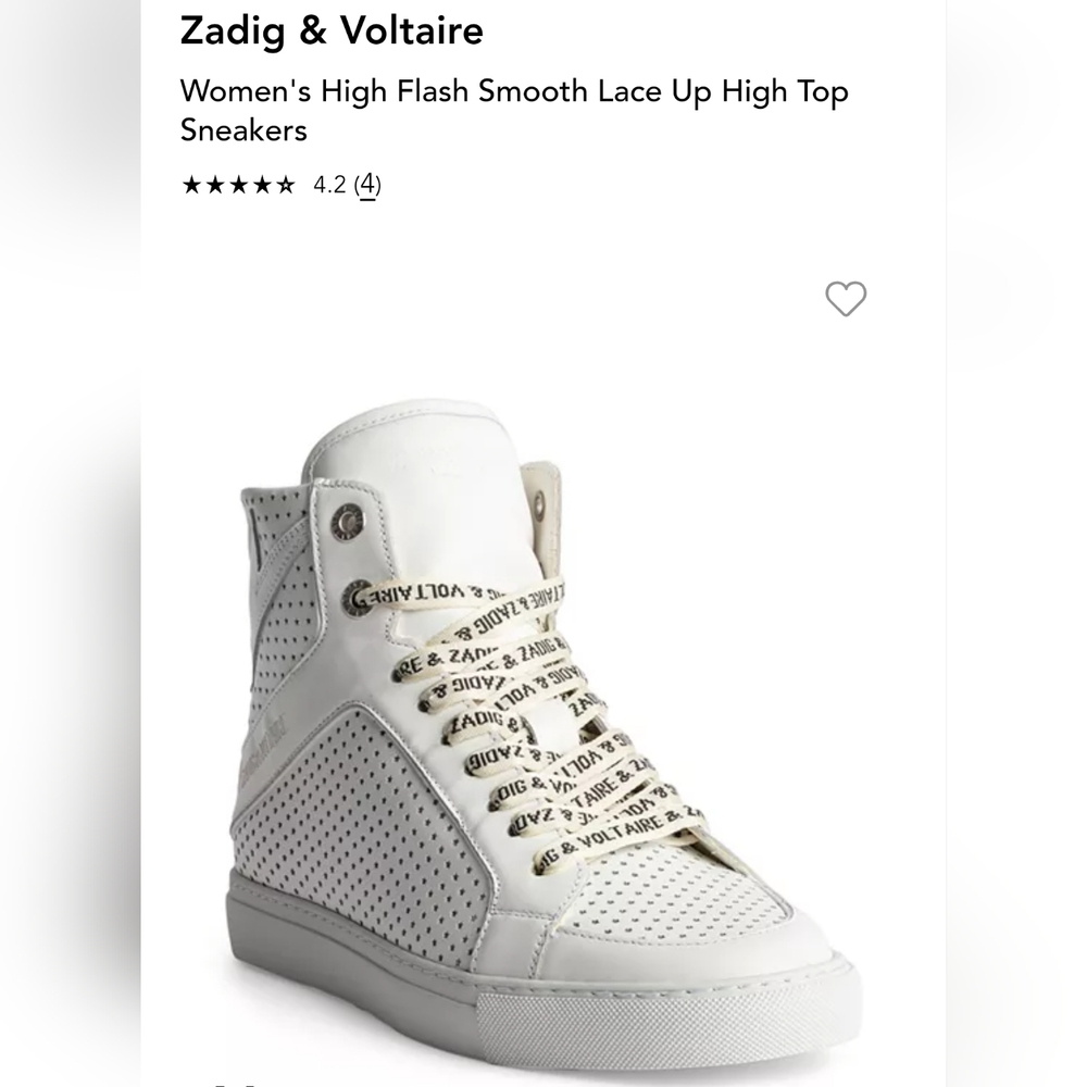 50% off 🔥Zadig & Voltaire Stunning HighTop